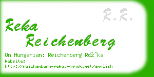 reka reichenberg business card